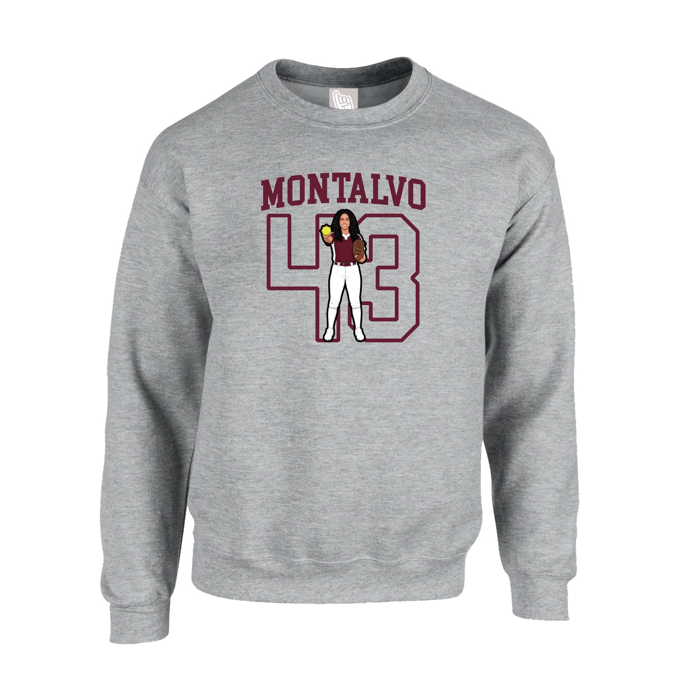 Fleece Crew — Shirsey in Grey