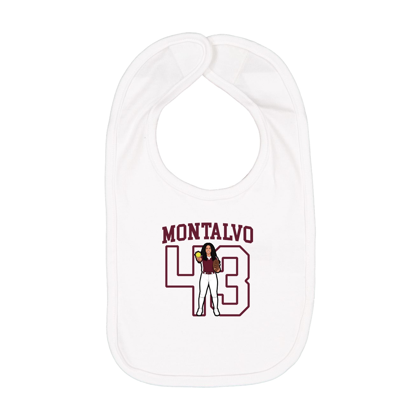 Infant Bib — Shirsey in White