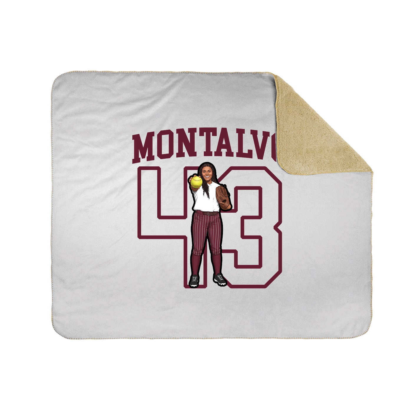 Throw Blanket — Shirsey in White