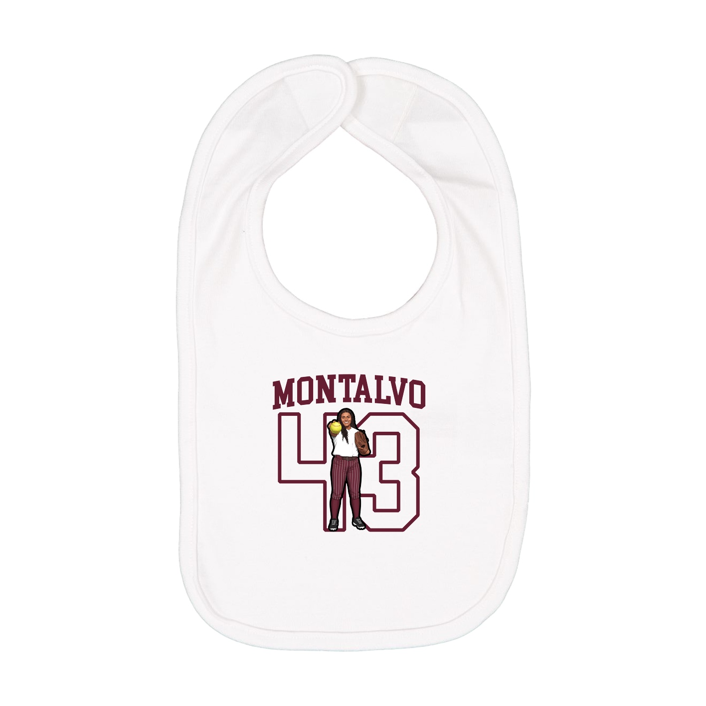 Infant Bib — Shirsey in White