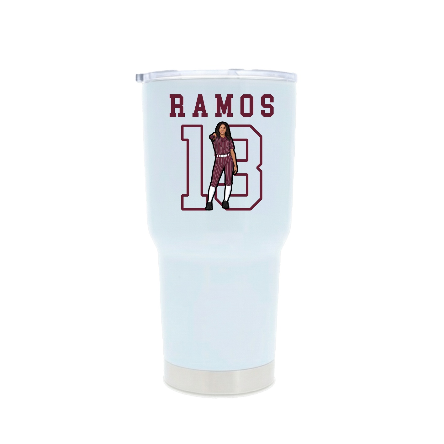 30oz Stainless Steel Tumbler — Shirsey in White