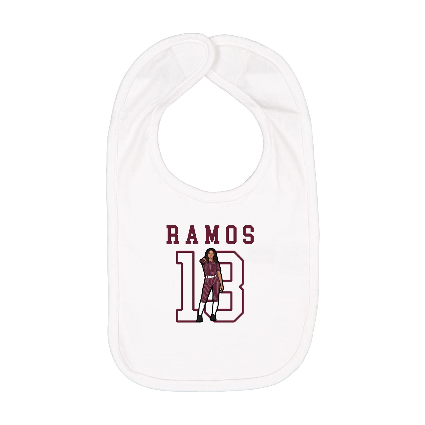 Infant Bib — Shirsey in White