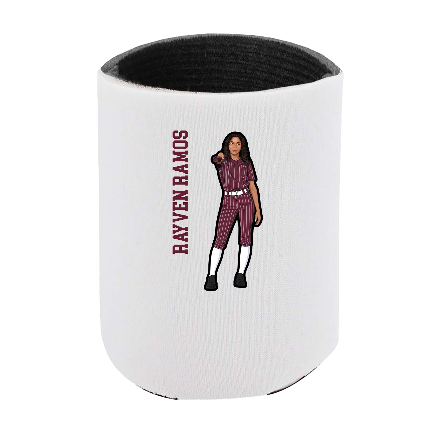 Can Holder — Name Vertical in White