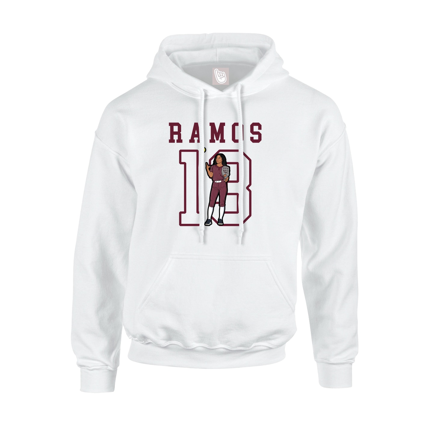 Hoodie — Shirsey in White