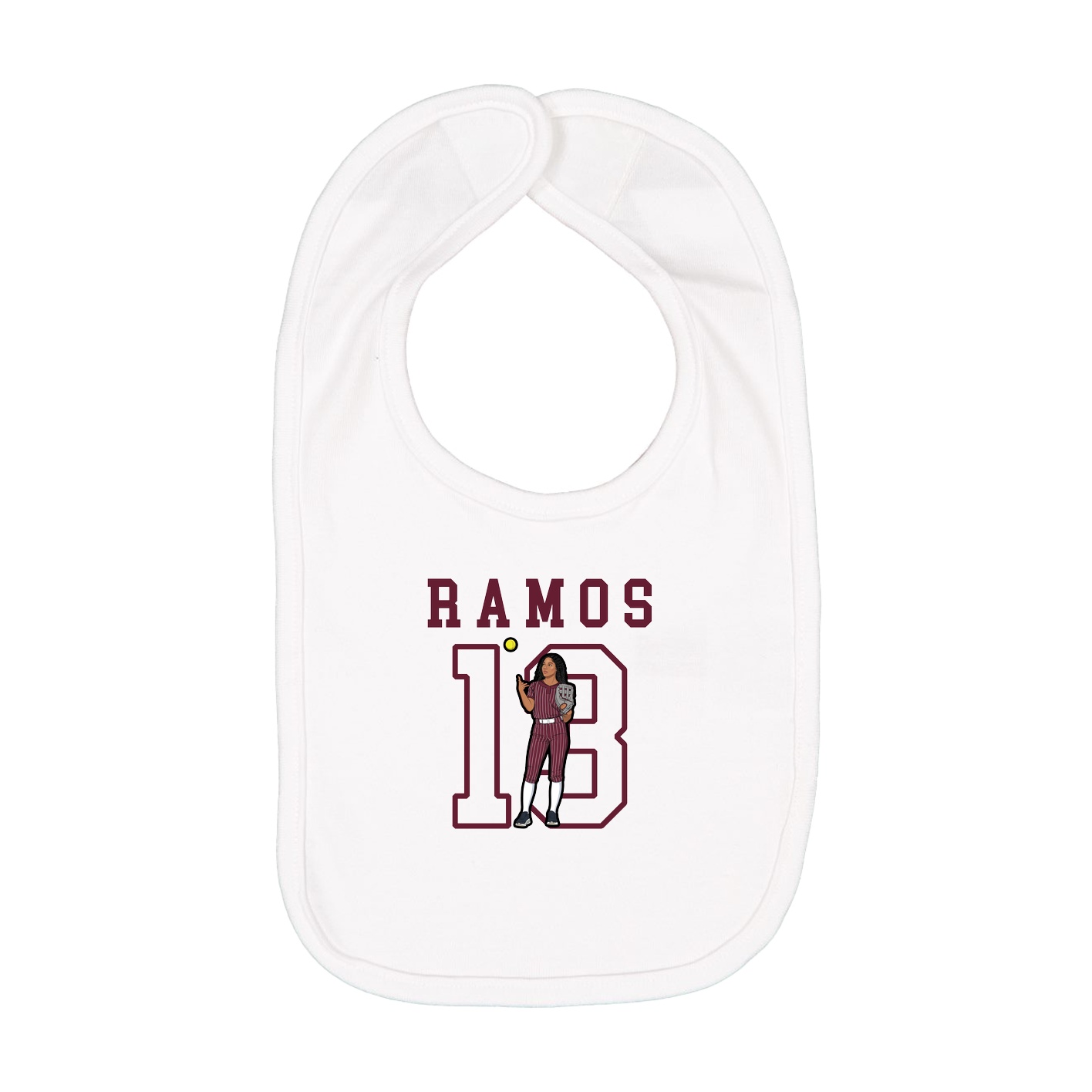 Infant Bib — Shirsey in White