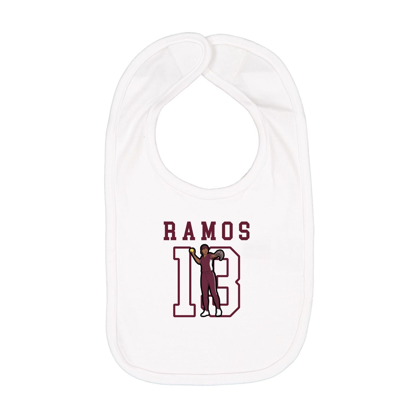 Infant Bib — Shirsey in White