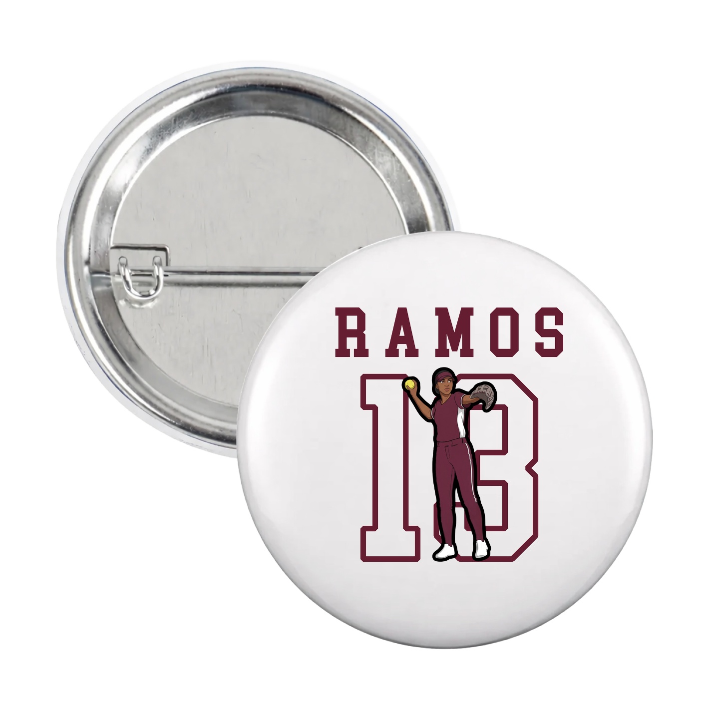 Game Day Button — Shirsey in White