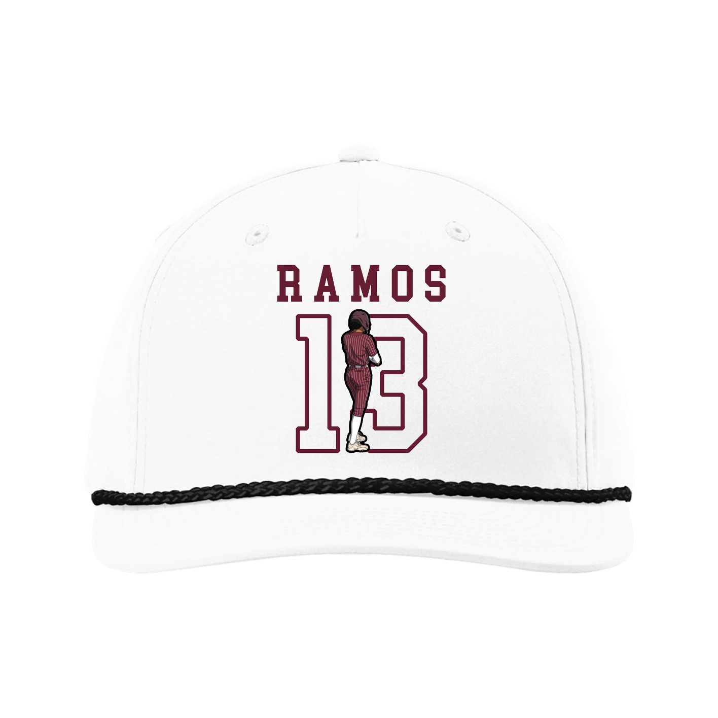 Five-Panel Classic Rope Cap — Shirsey in White