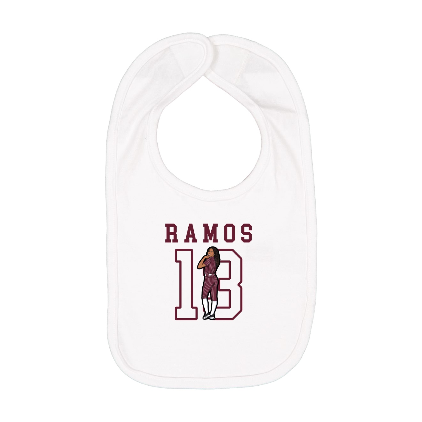 Infant Bib — Shirsey in White