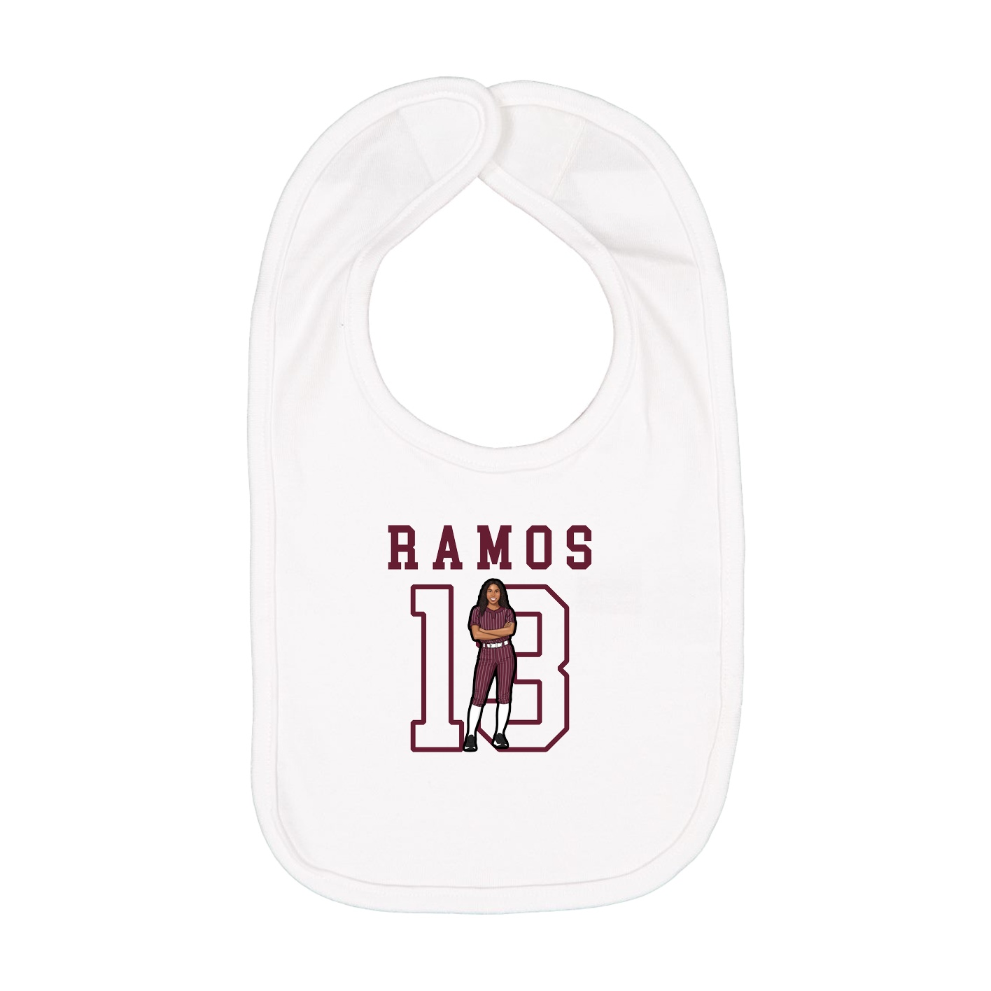 Infant Bib — Shirsey in White