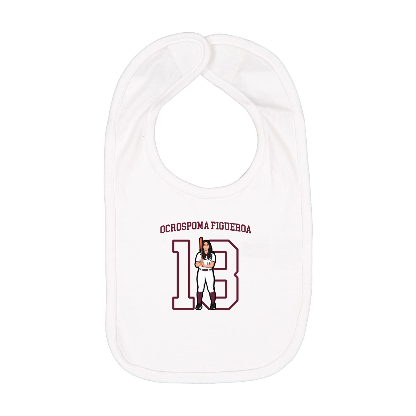Infant Bib — Shirsey in White