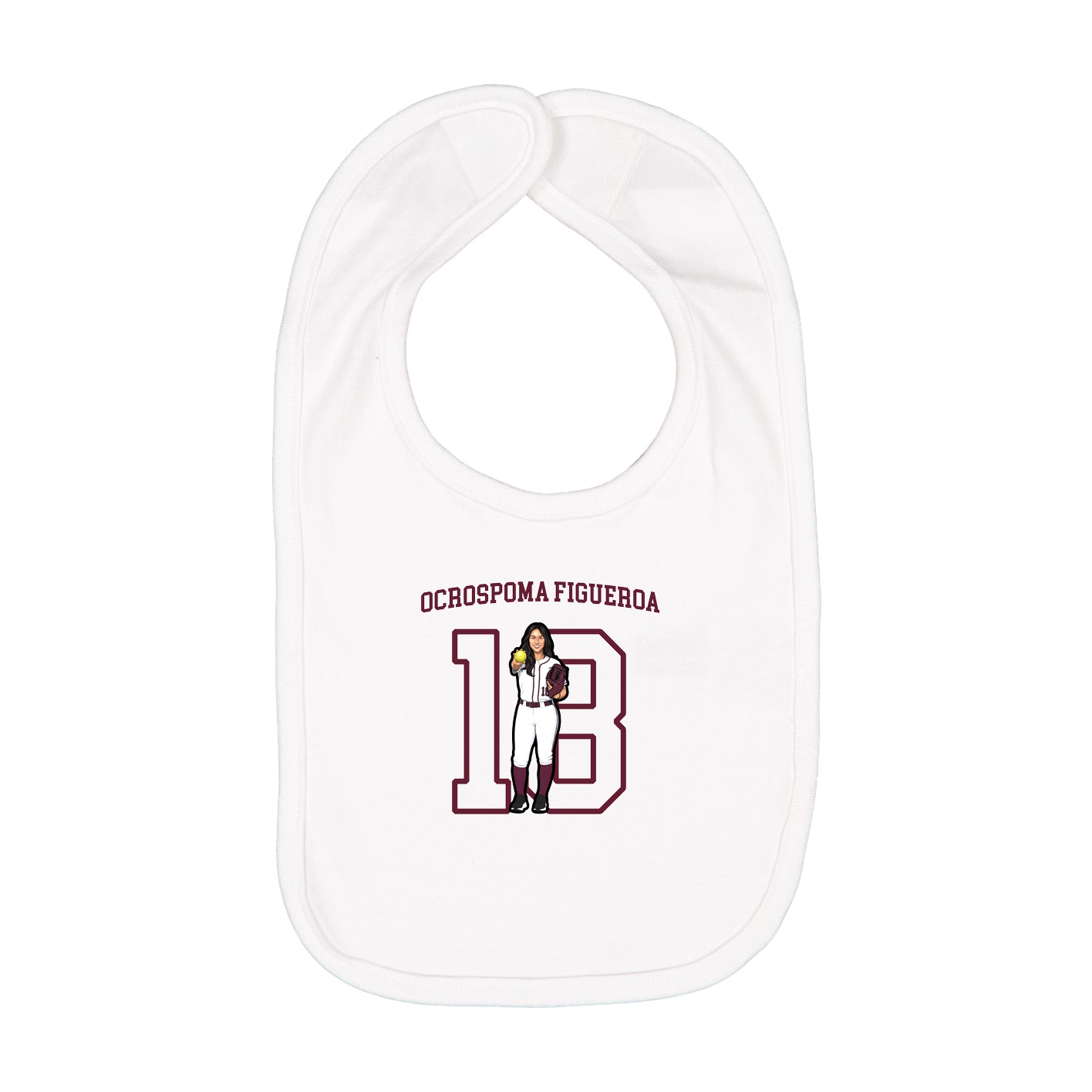 Infant Bib — Shirsey in White