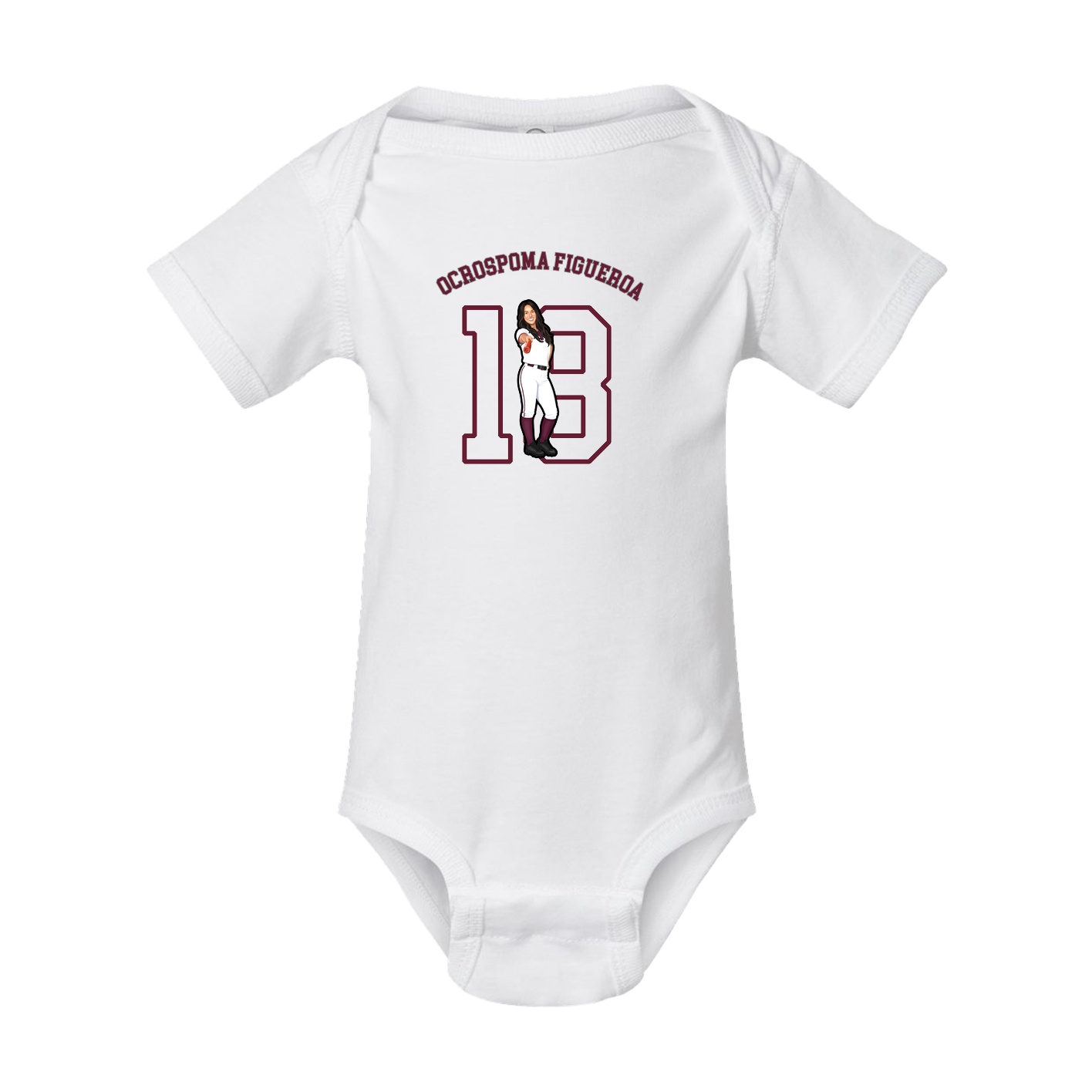 Baby Onesie — Shirsey Arch in White