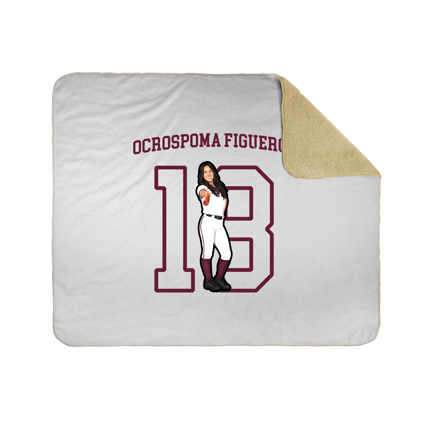 Throw Blanket — Shirsey in White