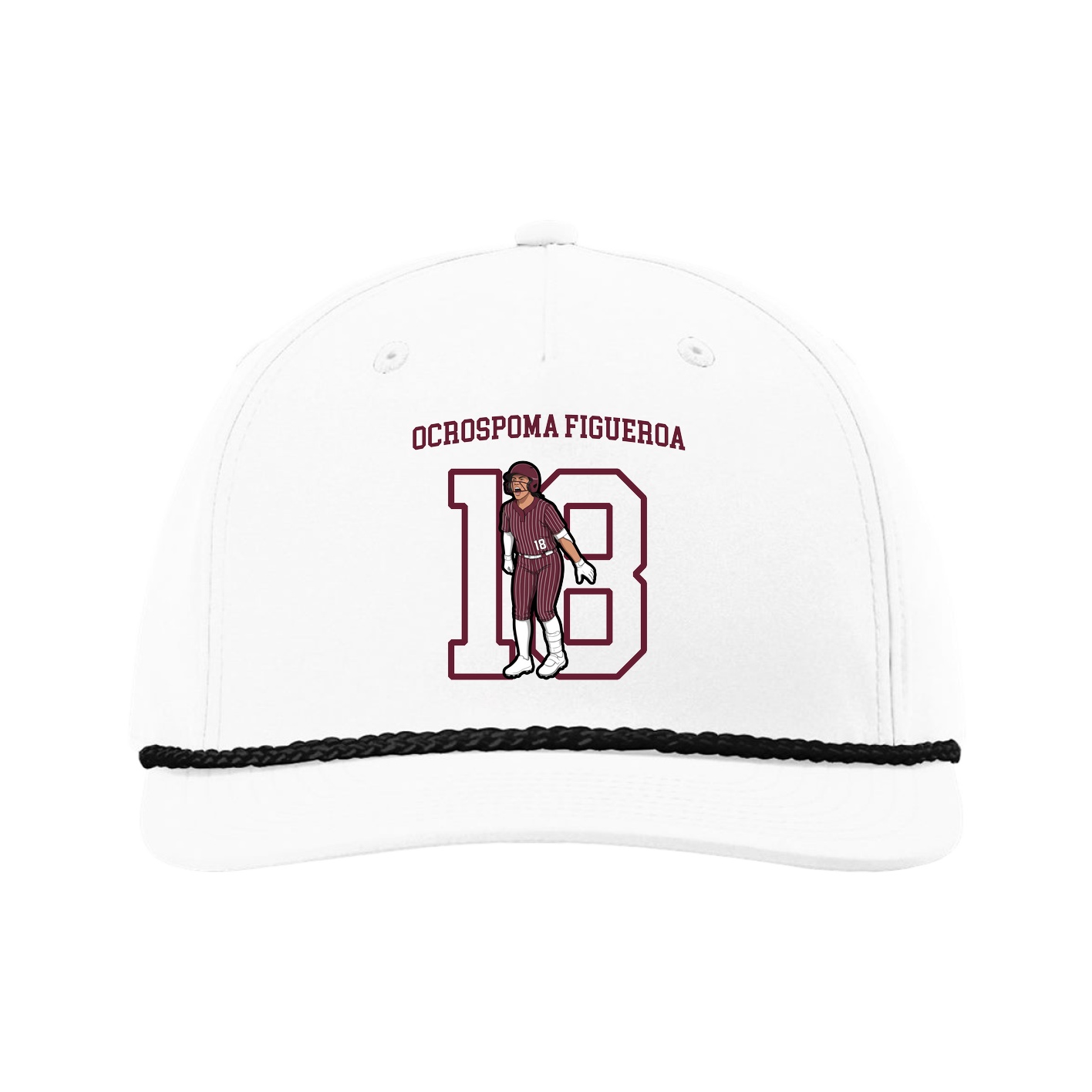 Five-Panel Classic Rope Cap — Shirsey in White