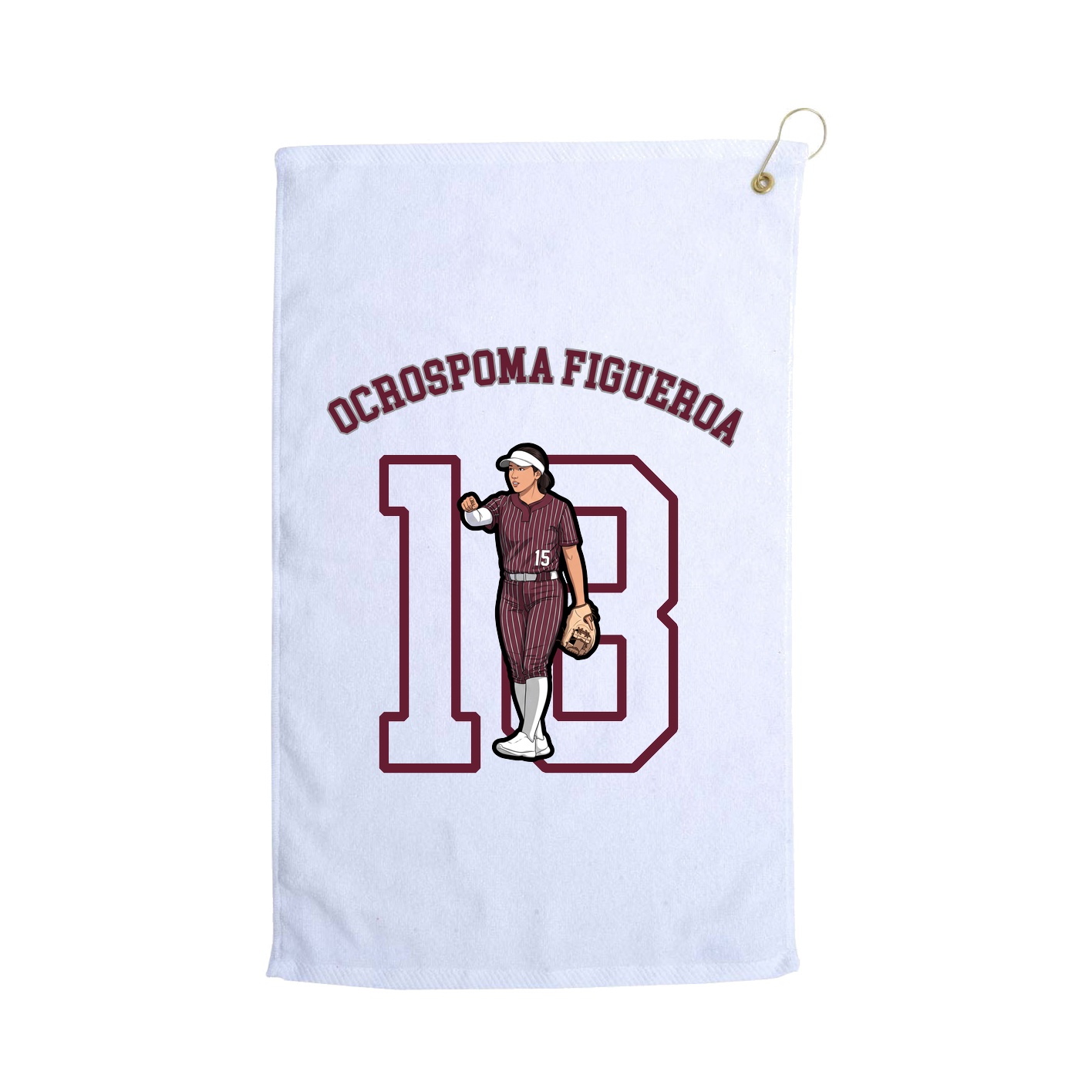 Golf Towel — Shirsey Arch in White