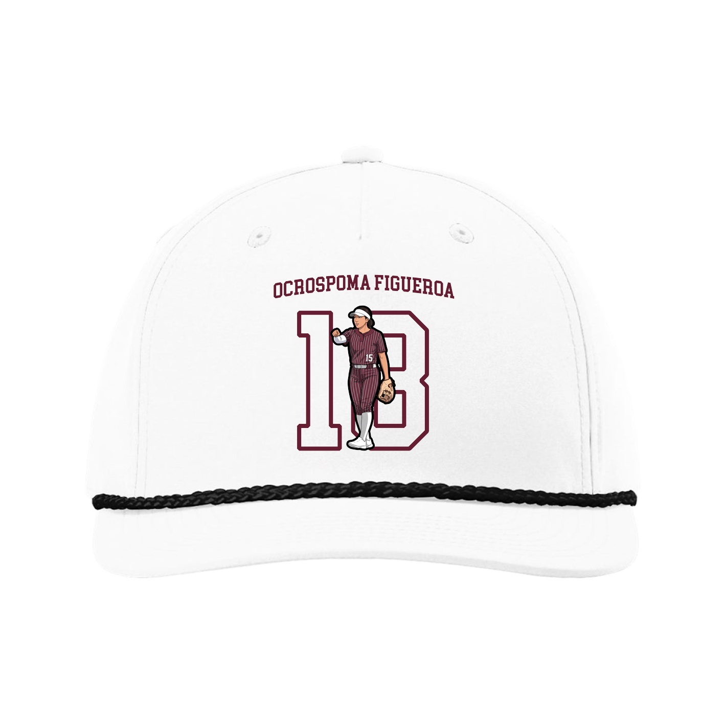 Five-Panel Classic Rope Cap — Shirsey in White
