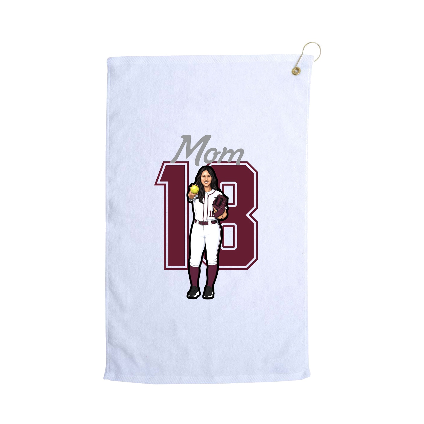 Golf Towel — Mothers Day Shirsey in White