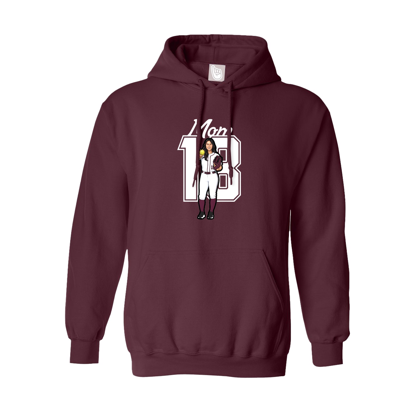 Youth Hoodie — Mothers Day Shirsey in Maroon