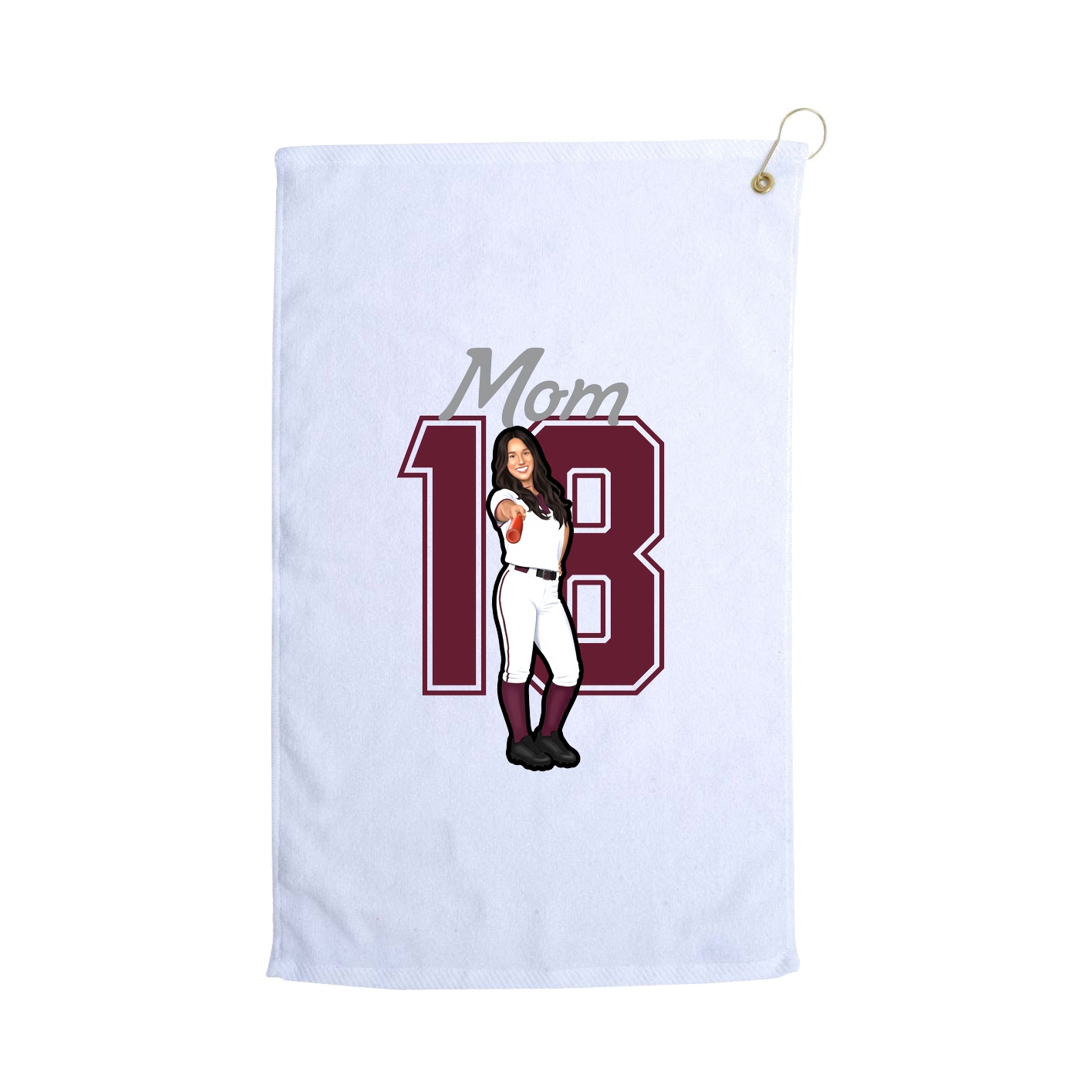 Golf Towel — Mothers Day Shirsey in White