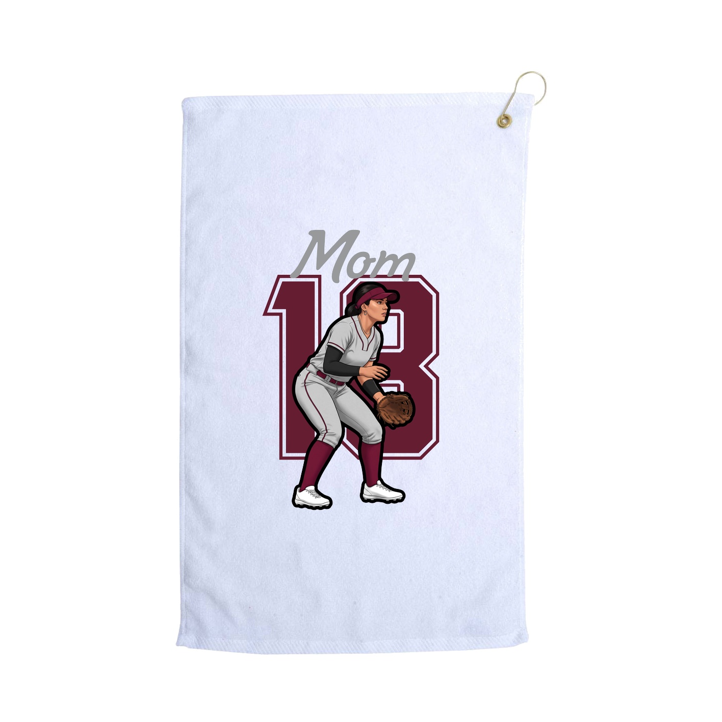 Golf Towel — Mothers Day Shirsey in White