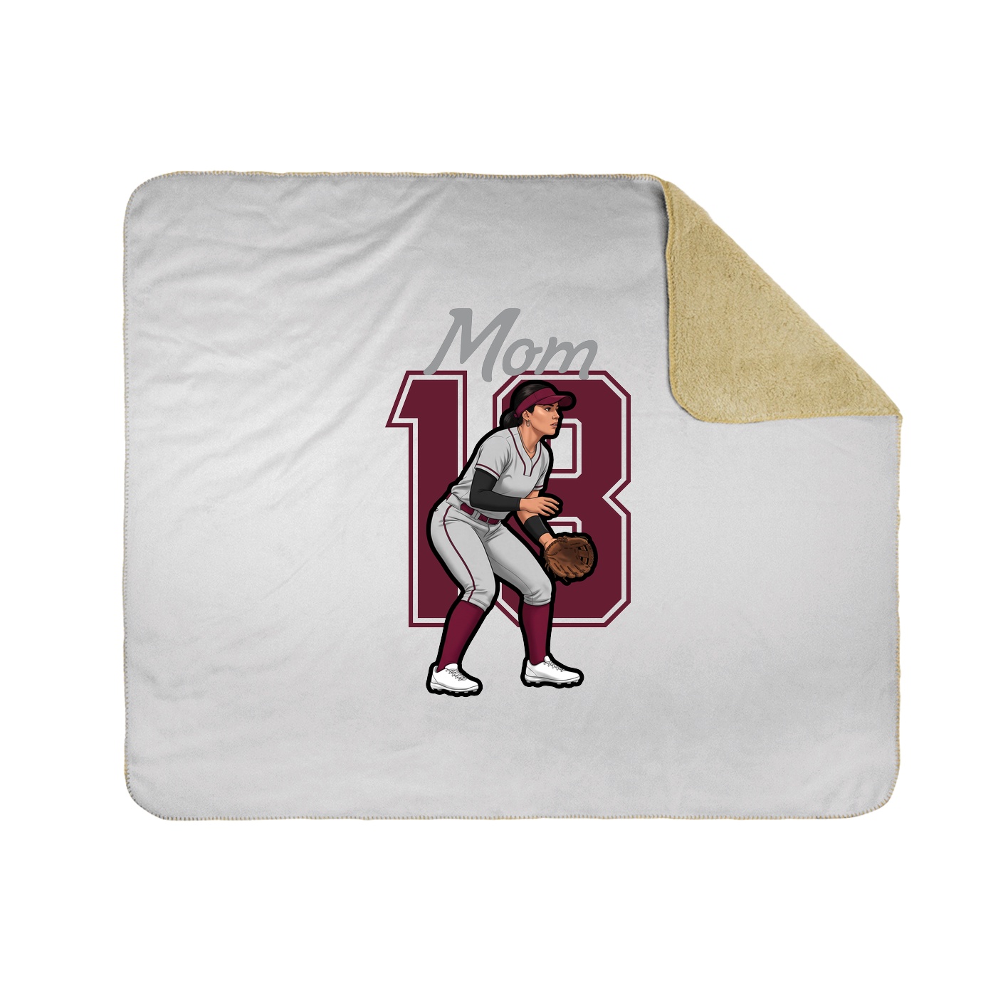Throw Blanket — Mothers Day Shirsey in White