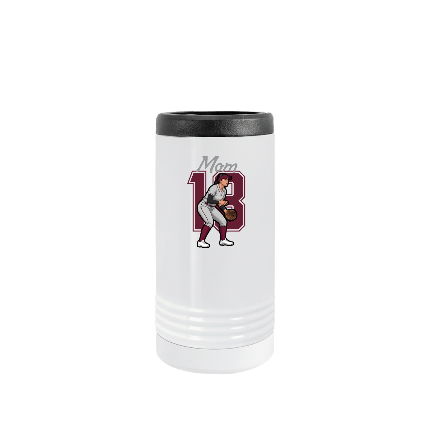 Slim Beverage Holder — Mothers Day Shirsey in White