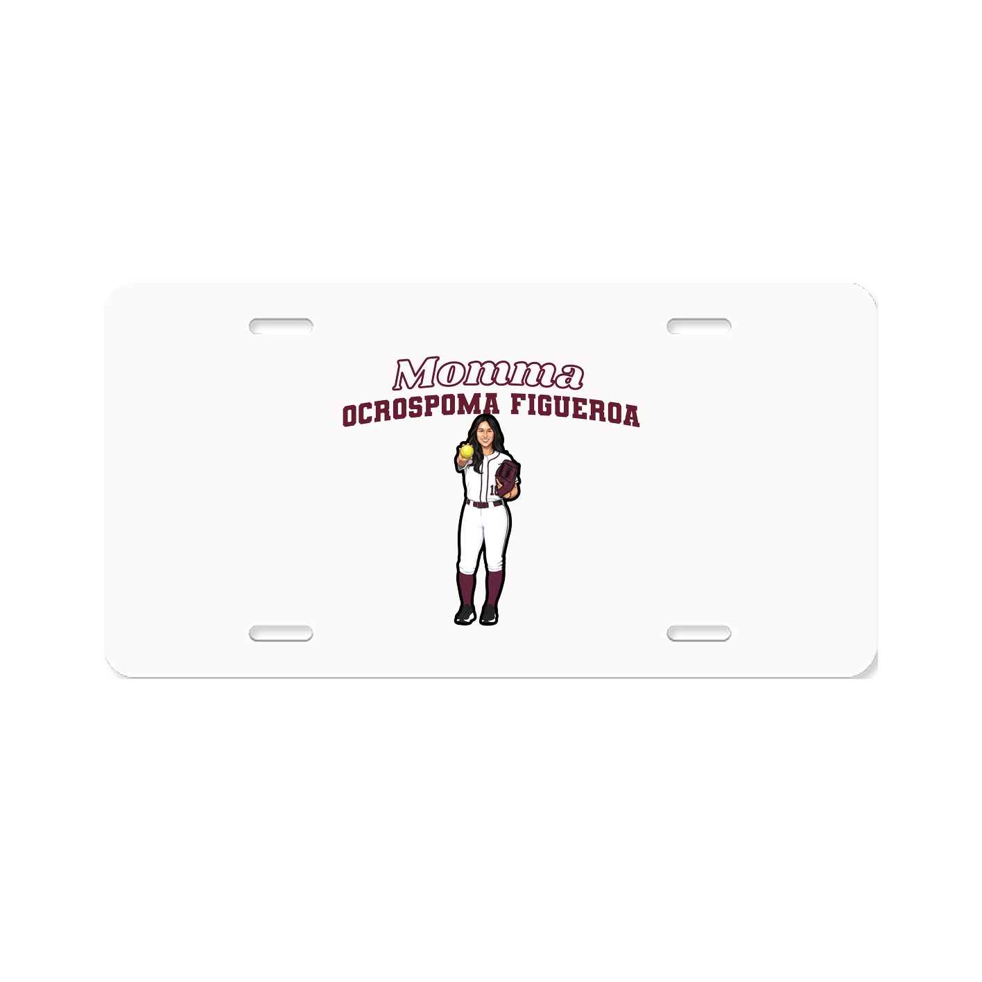License Plate — Mothers Day Block in Classic
