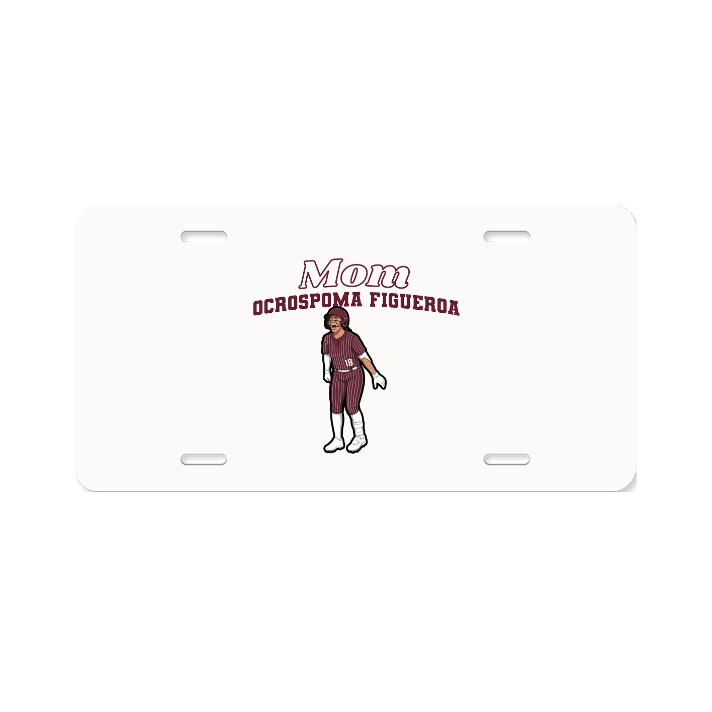 License Plate — Mothers Day Block in Classic