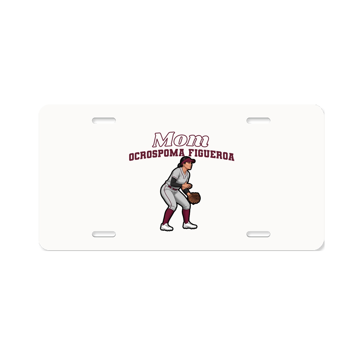 License Plate — Mothers Day Block in Classic