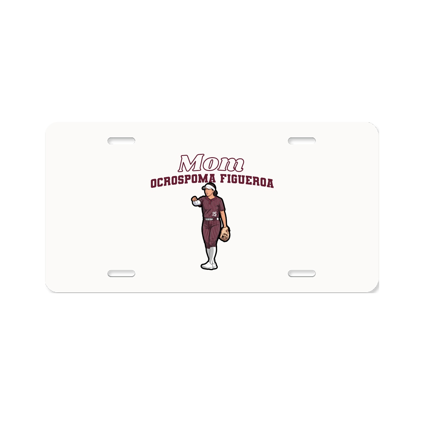 License Plate — Mothers Day Block in Classic