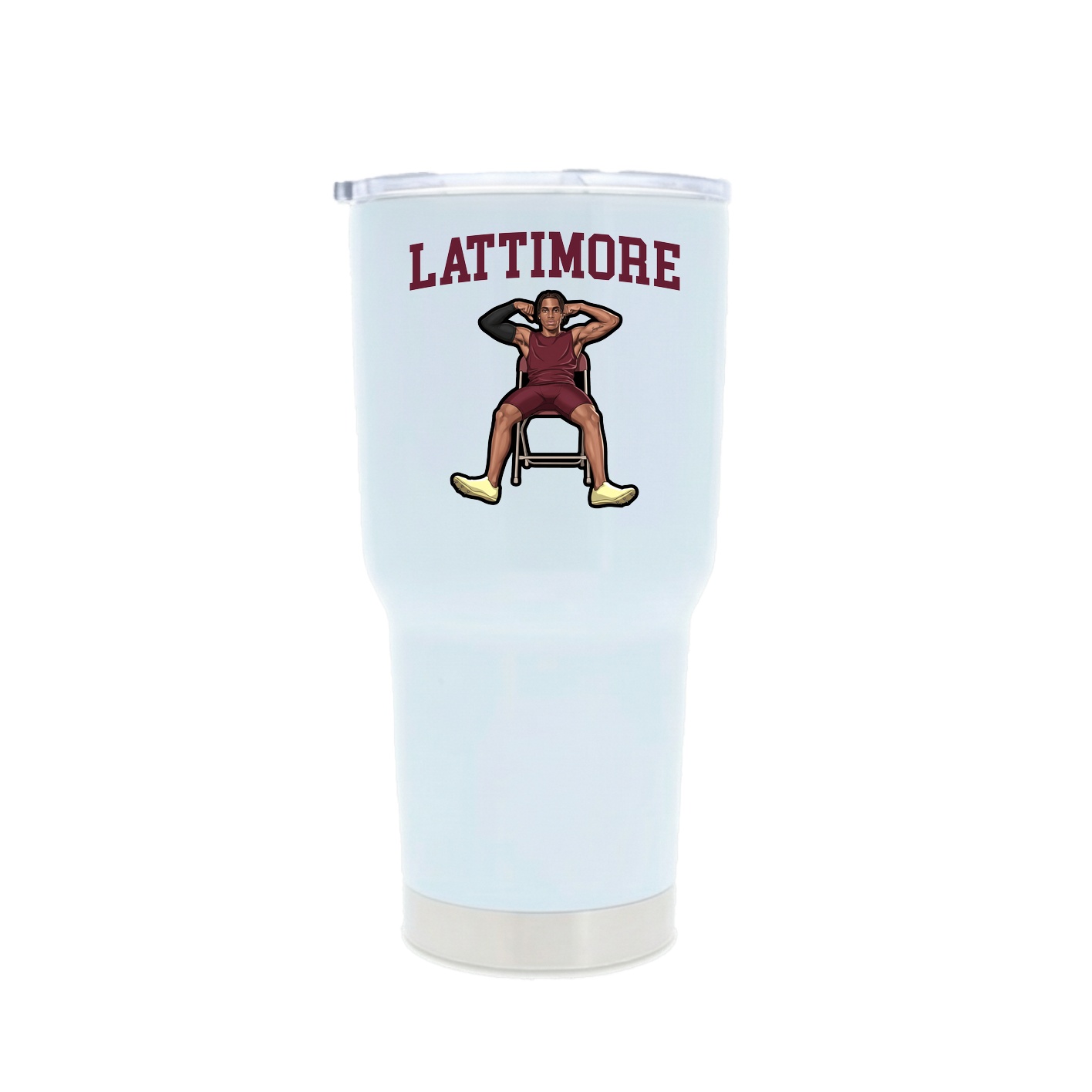 30oz Stainless Steel Tumbler — Shirsey in White