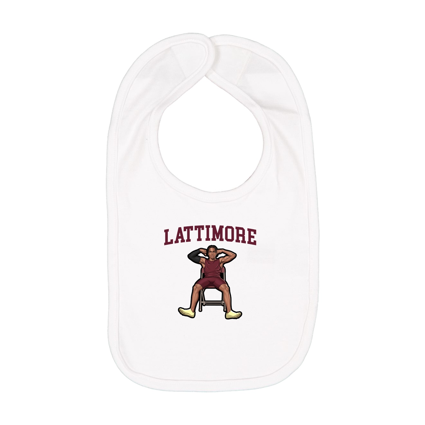 Infant Bib — Shirsey in White