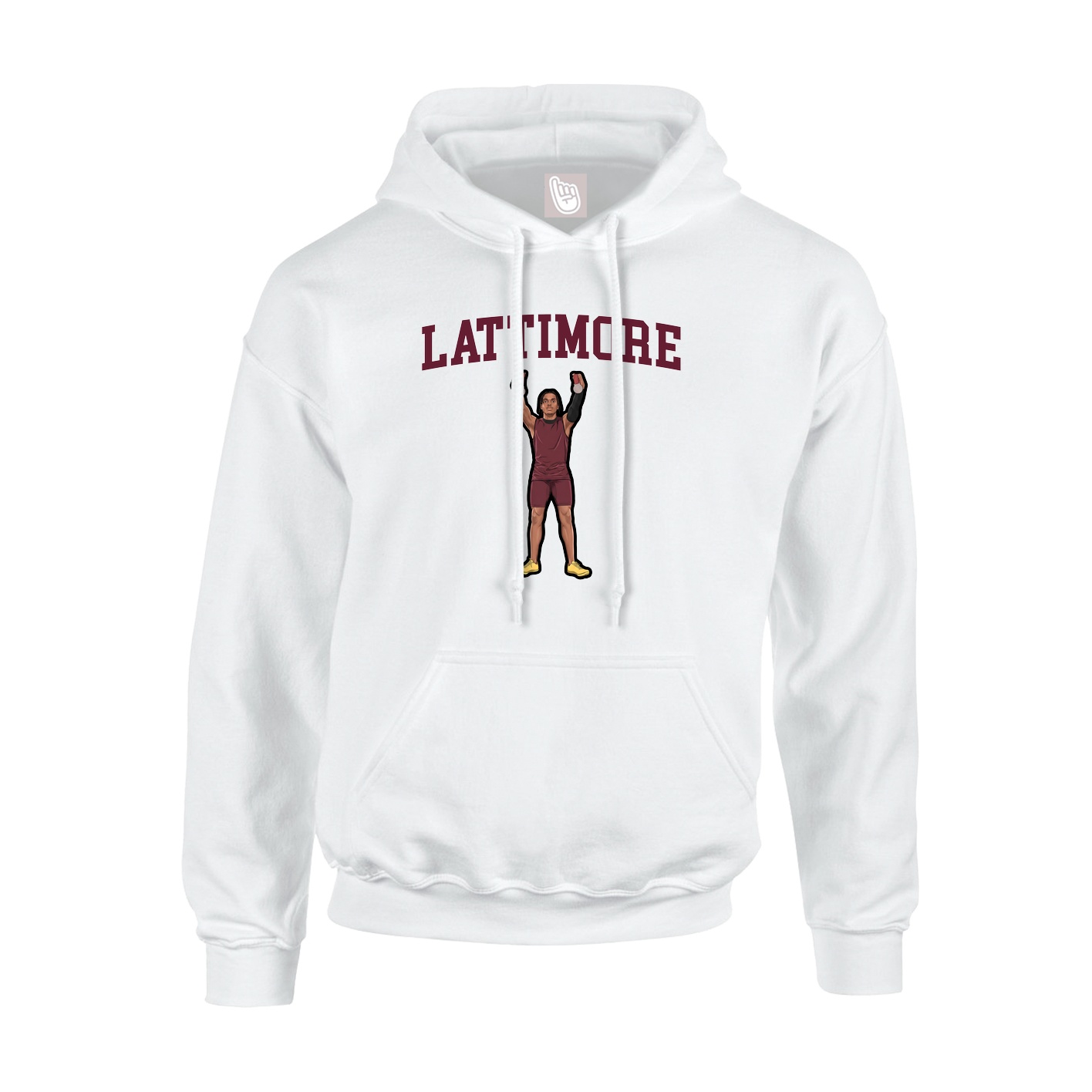 Hoodie — Shirsey in White
