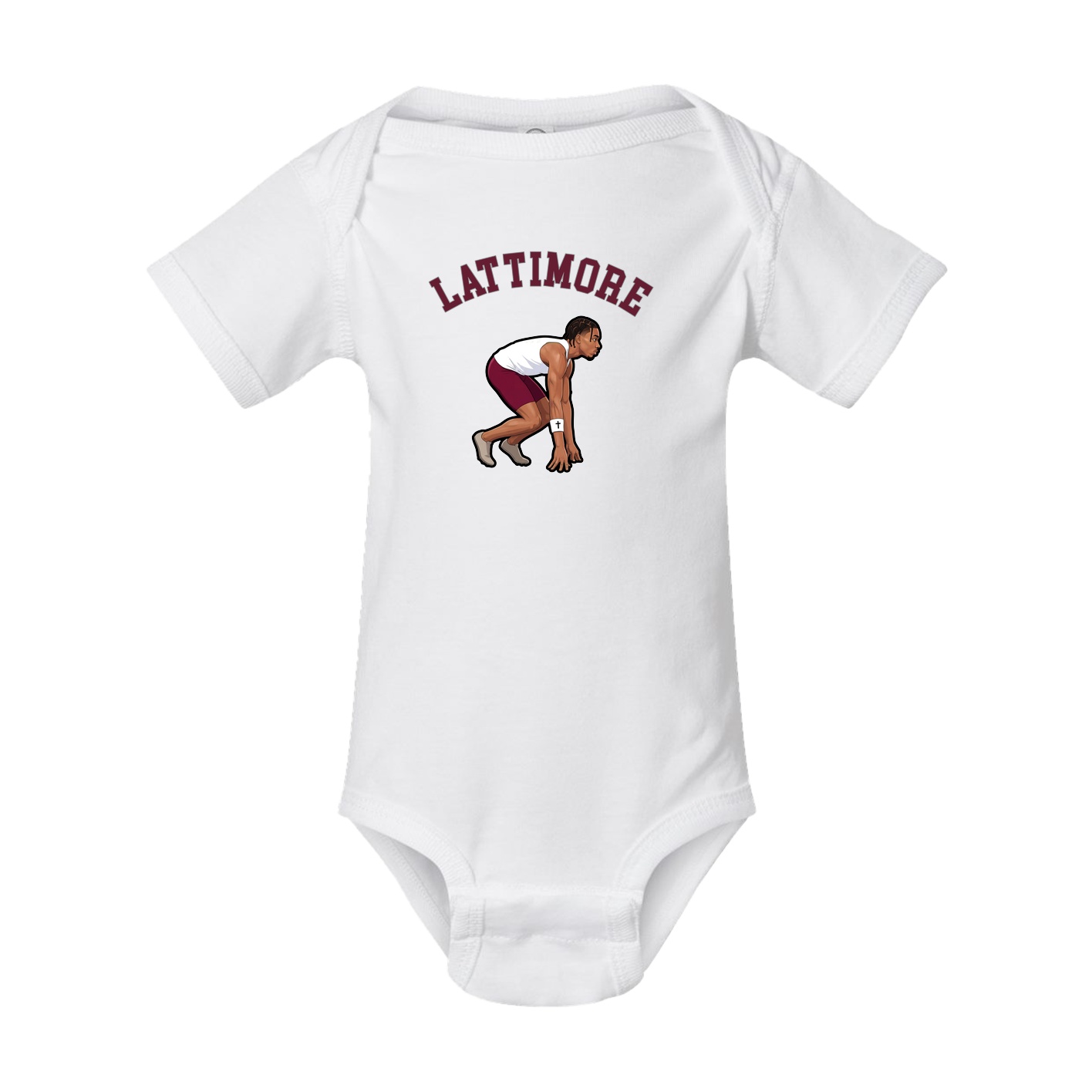 Baby Onesie — Shirsey Arch in White
