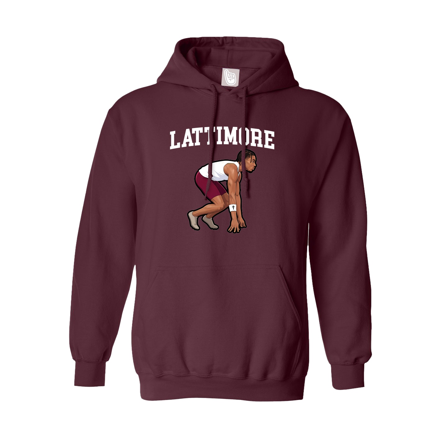 Hoodie — Shirsey in Maroon