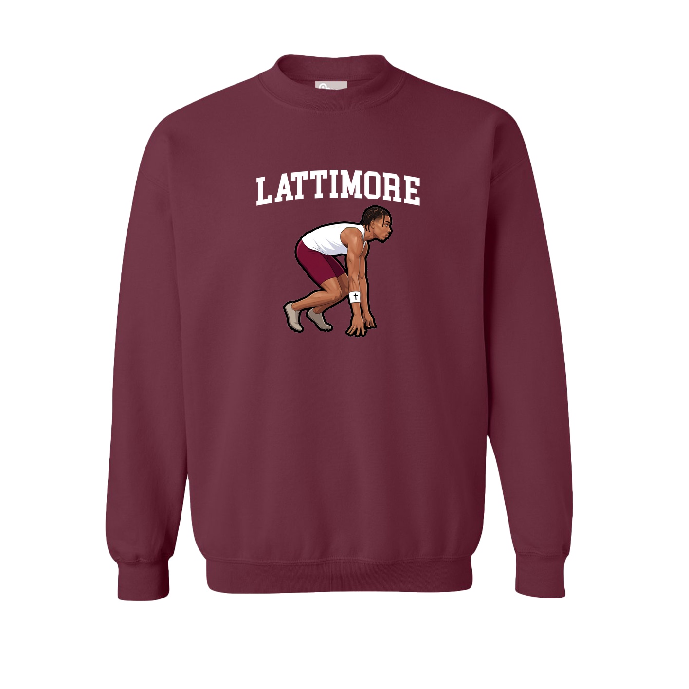 Fleece Crew — Shirsey in Maroon