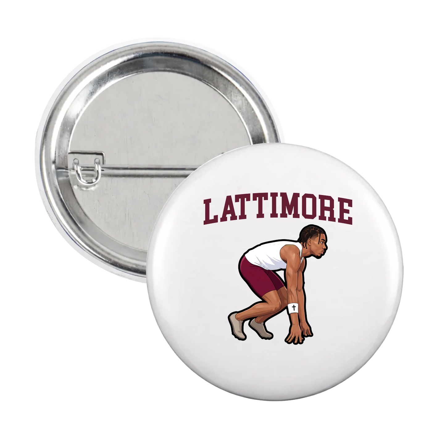 Game Day Button — Shirsey in White