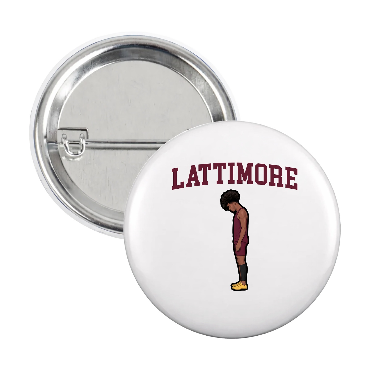 Game Day Button — Shirsey in White