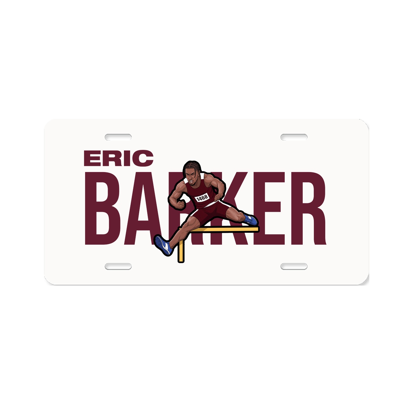 License Plate — Player Name in Classic