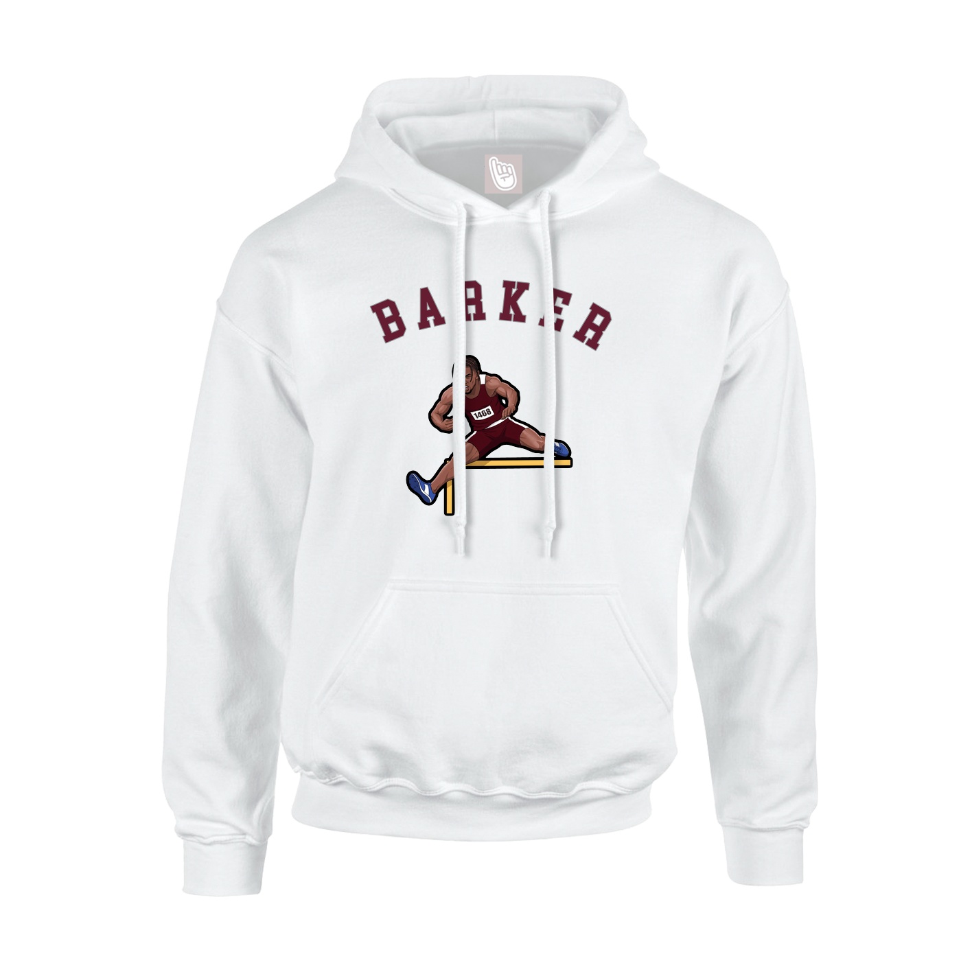 Youth Hoodie — Shirsey Arch in White