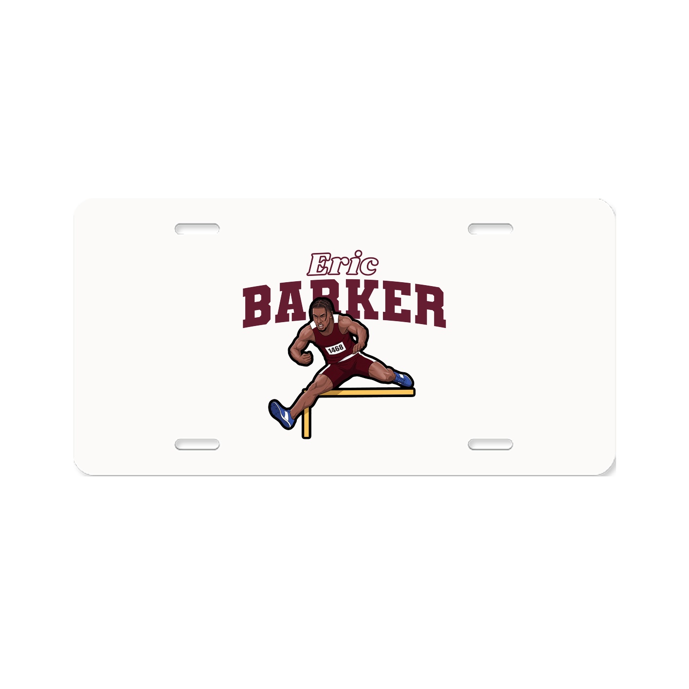 License Plate — Name Arch in Classic