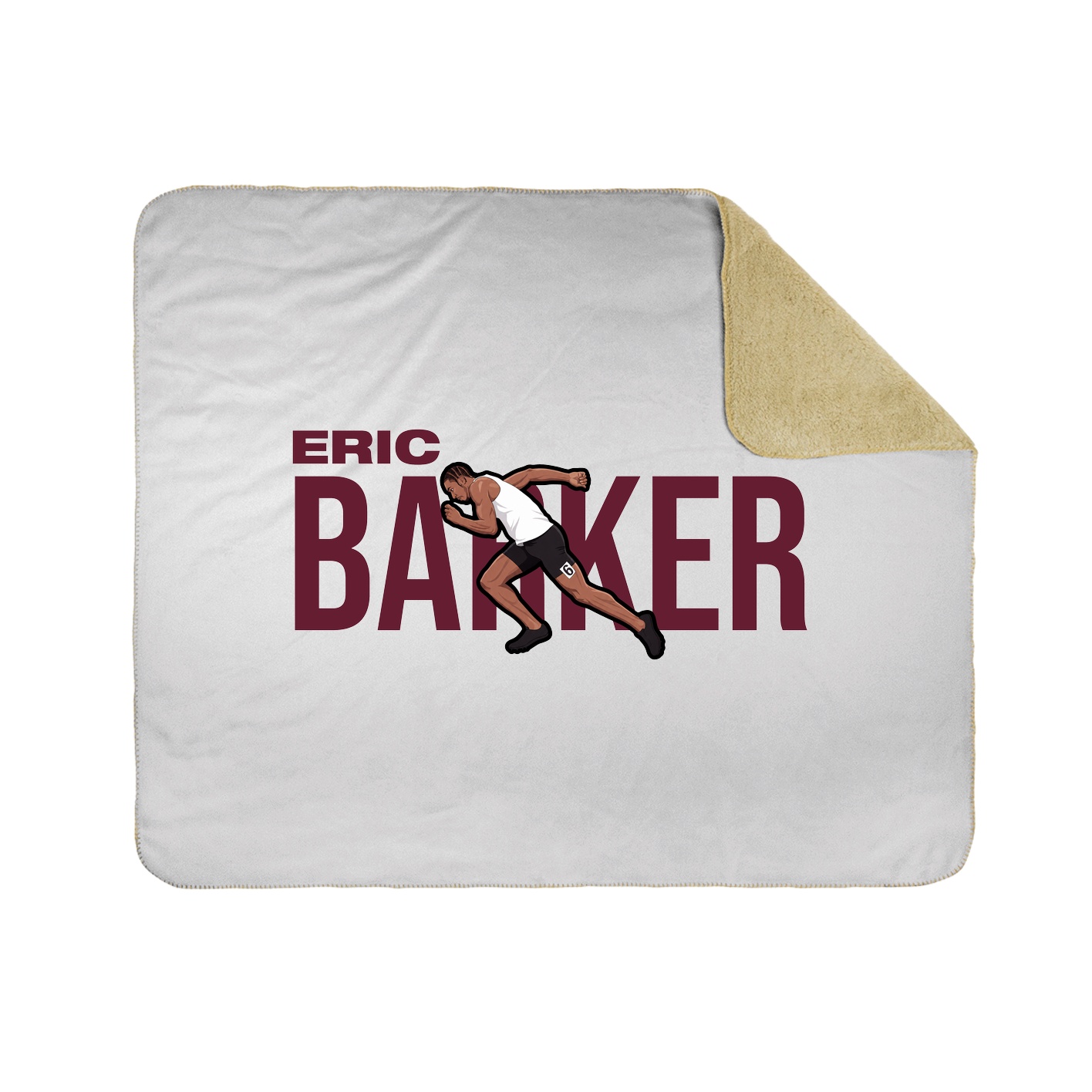 Throw Blanket — Player Name in White