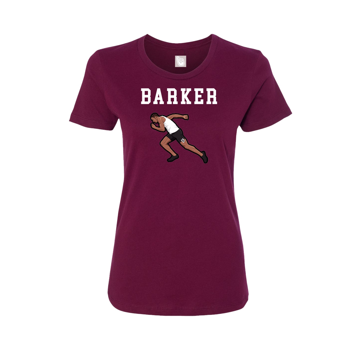 Fitted Women's Tee — Shirsey in Maroon