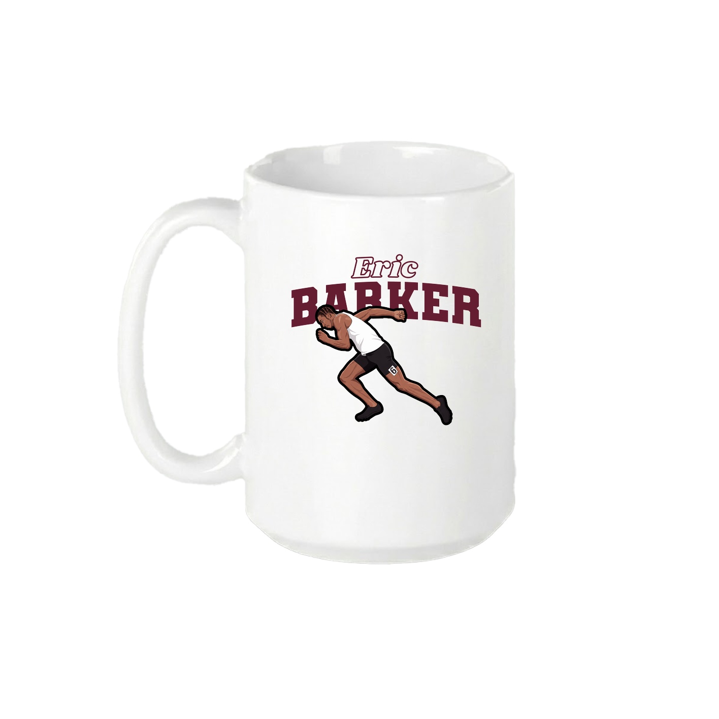 15oz Coffee Mug — Name Arch in White