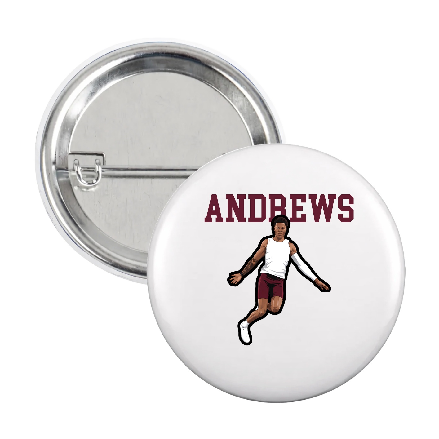 Game Day Button — Shirsey in White