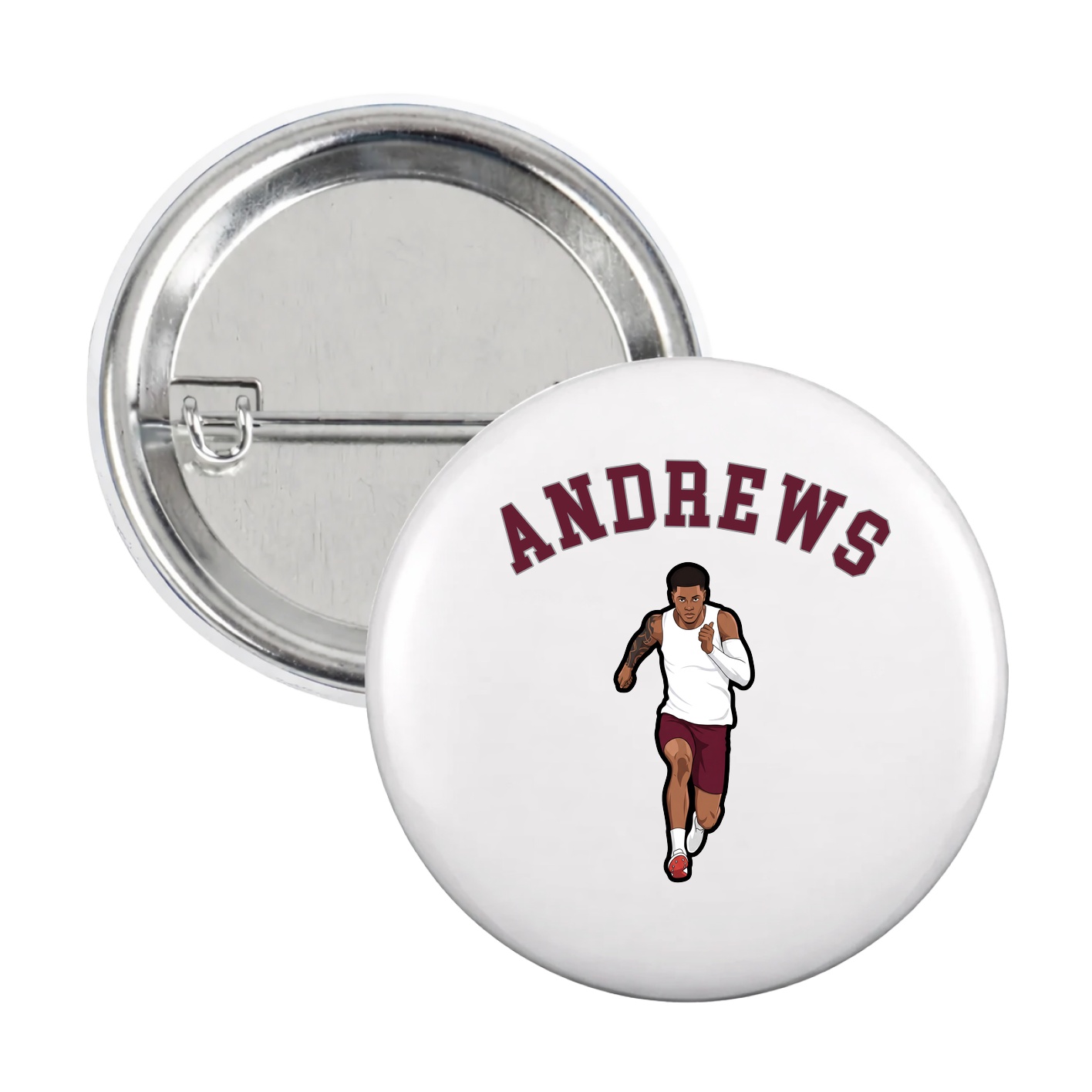 Game Day Button — Shirsey Arch in White