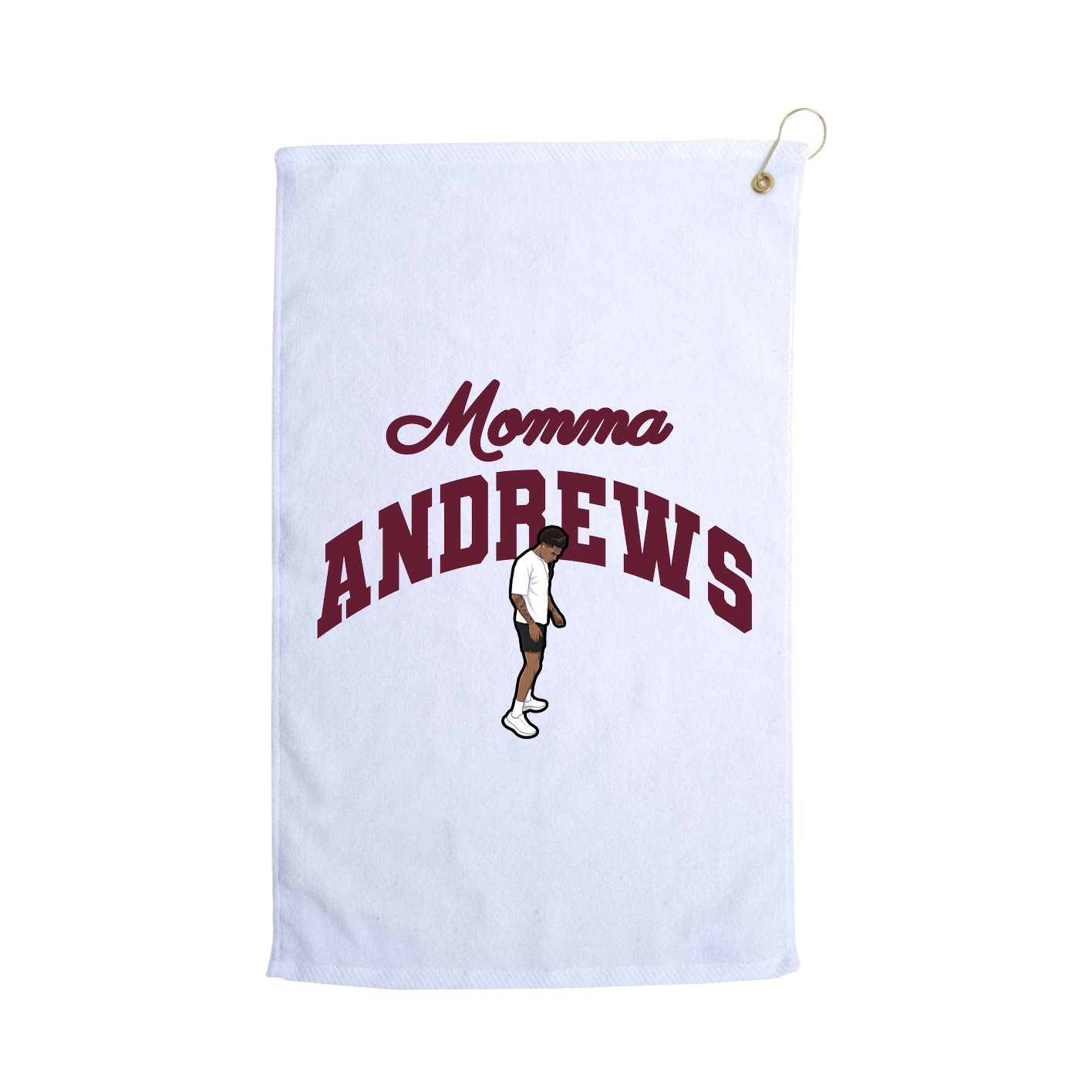 Golf Towel — Mothers Day Arch in White