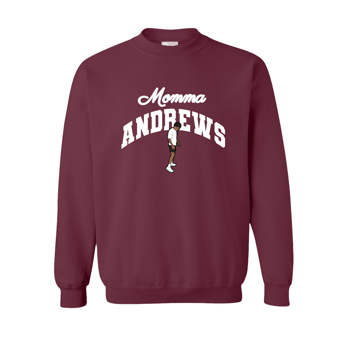 Fleece Crew — Mothers Day Arch in Maroon