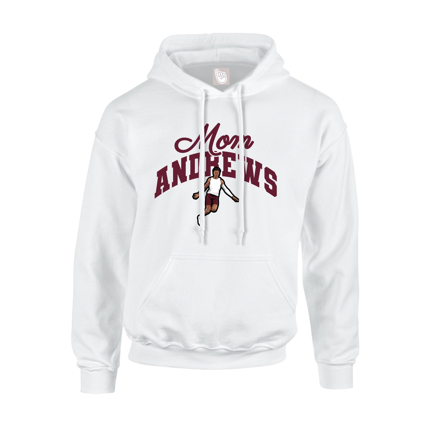 Youth Hoodie — Mothers Day Arch in White